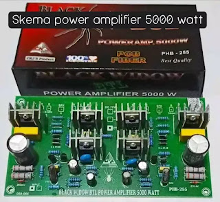 Skema Power Amplifier 5000 Watt + PCB Layout dan Cara Merakitnya