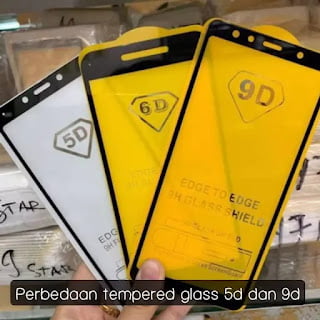 perbedaan dari tempered glass 5d dan 9d